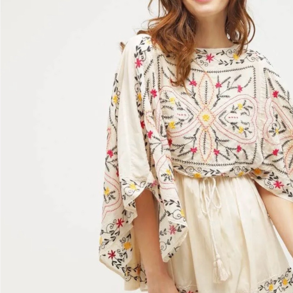 Free People Batiste Frida Embroidered Mini Dress